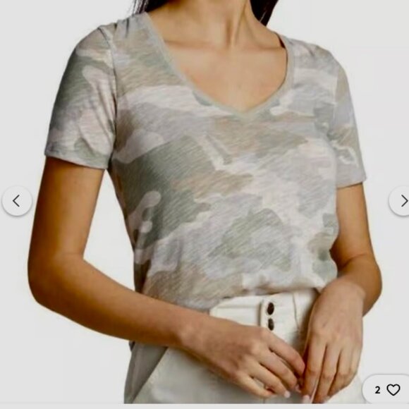 ATM ANTHONY THOMAS MELILLO Camouflage Print Tee NWT Woman's Size S - Picture 1 of 16